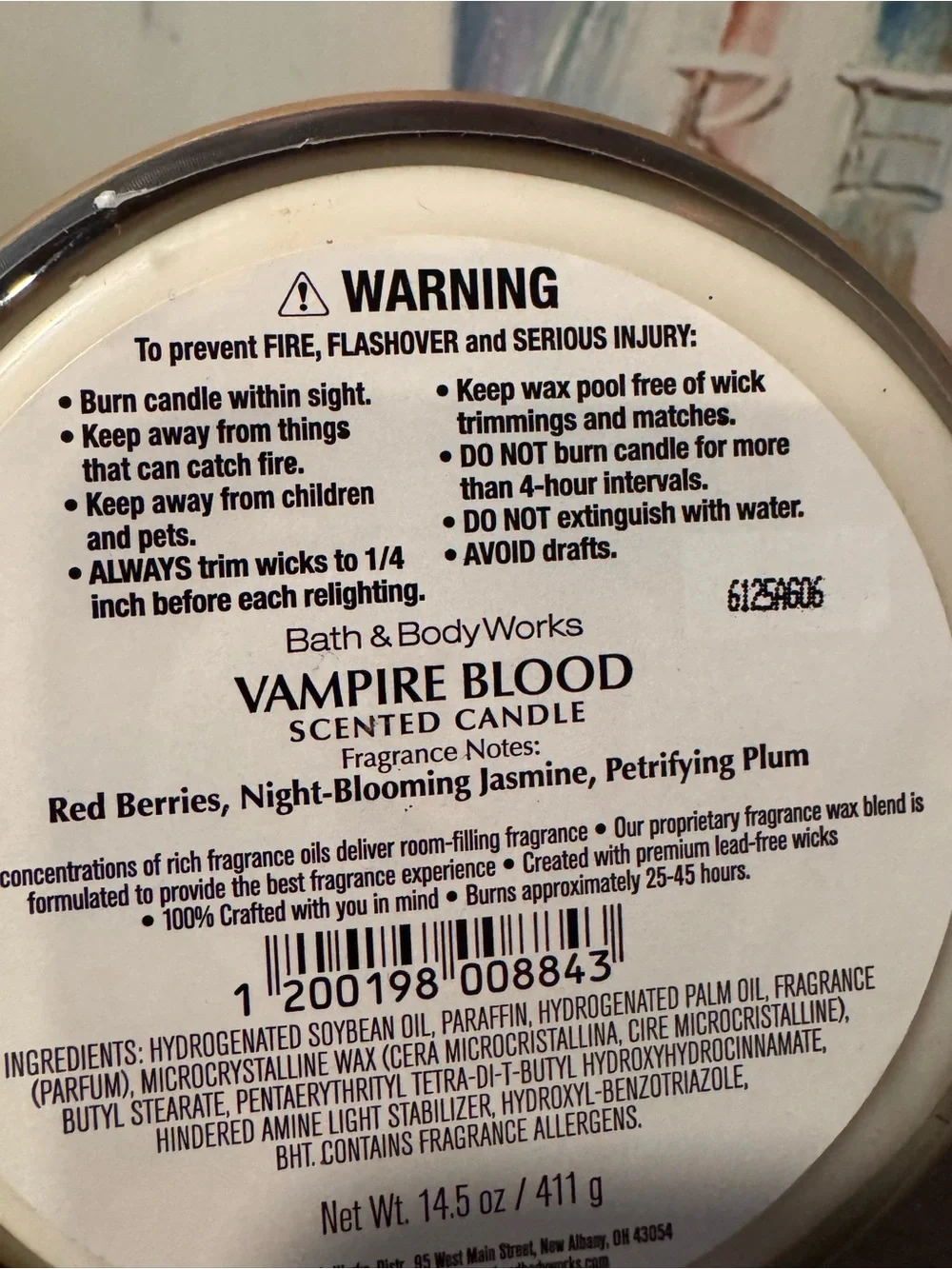 Vampire Blood Candle